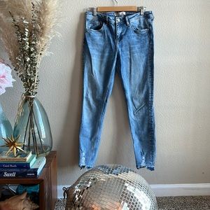 Zara Basic Light Wash Skinny Jeans